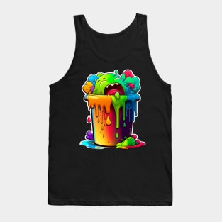 Colorful Slime Trash Can #1 Tank Top